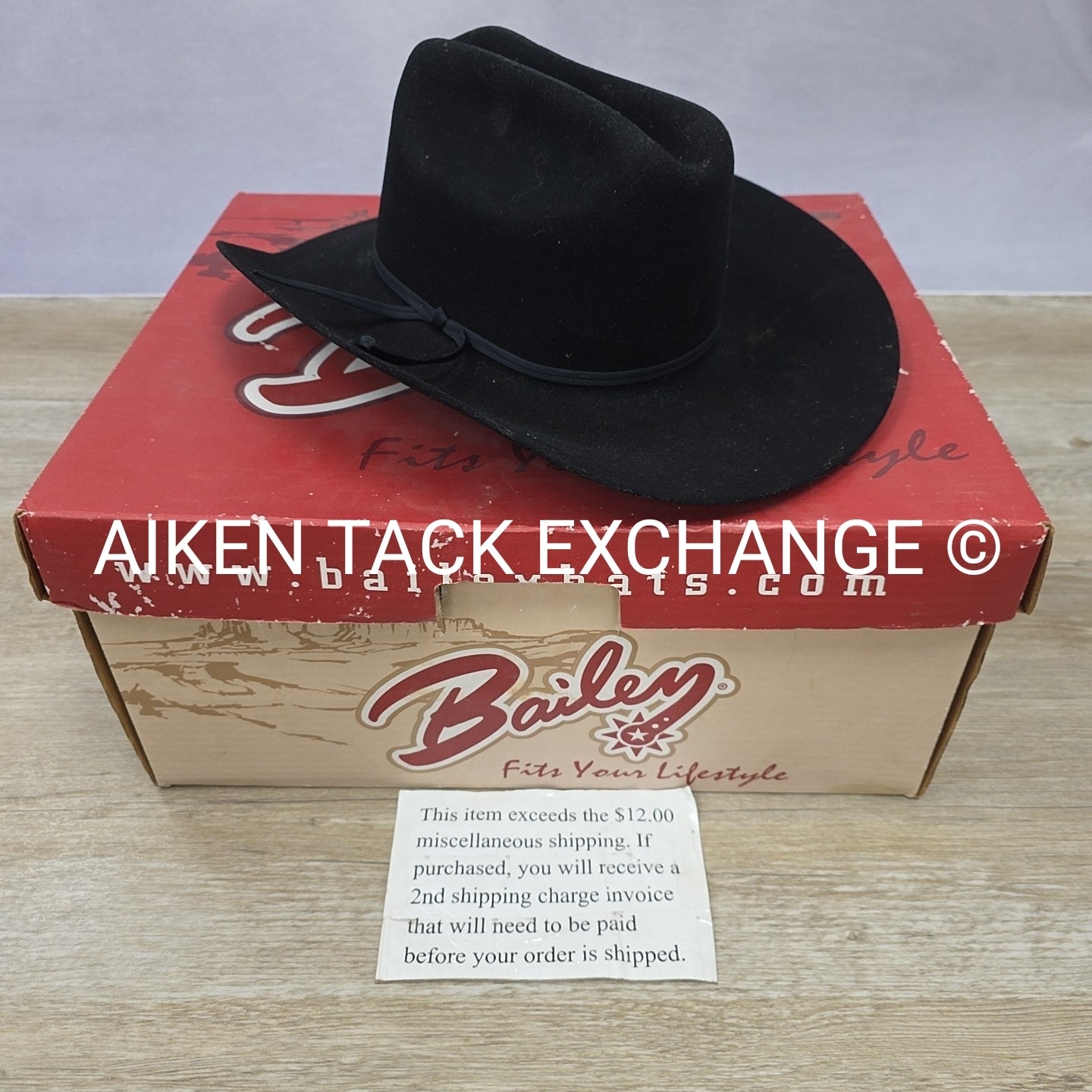 Bailey Felt Western Hat with Hat Jack, Size 7