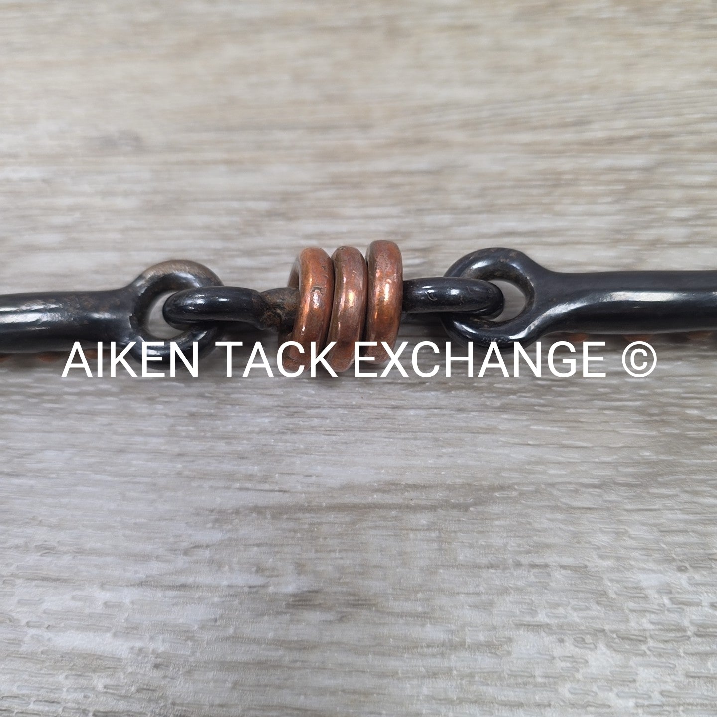Sweet Iron Dogbone with Copper Rings Jr Cow Horse Bit 4.75"