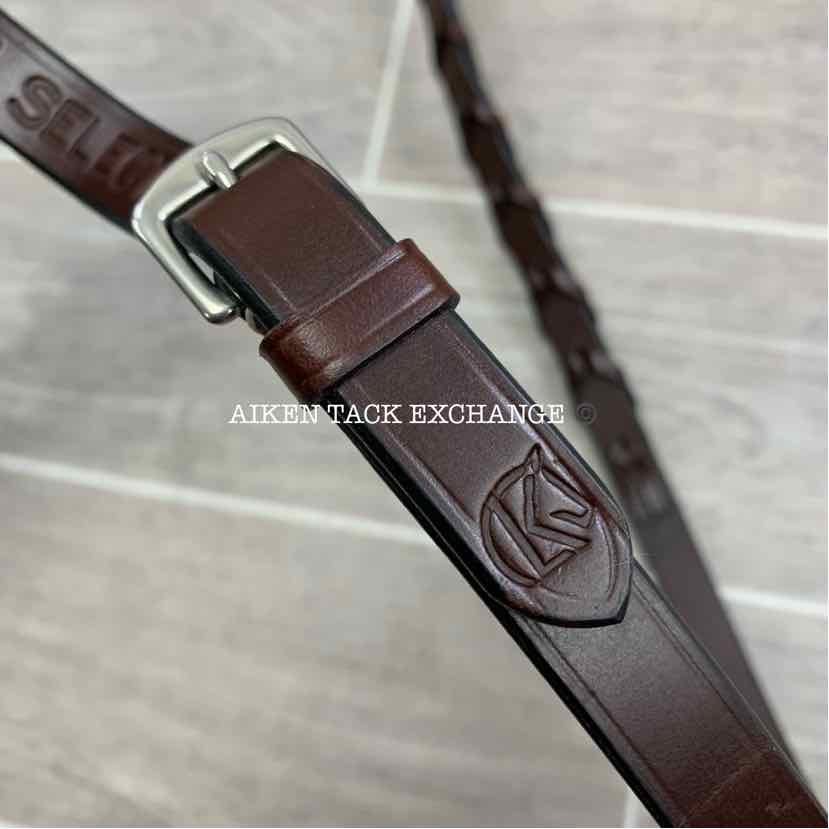 KL Select Hampton Fancy Stitched Bridle with Matching Reins, Oversize