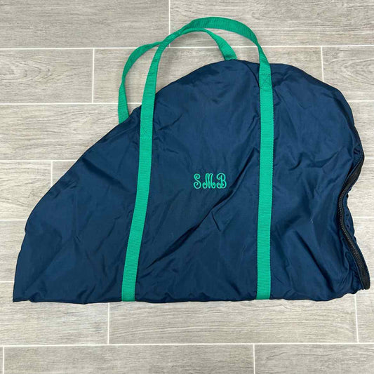 Fleece Lined Saddle Carrier Case with Monogram Embroidery