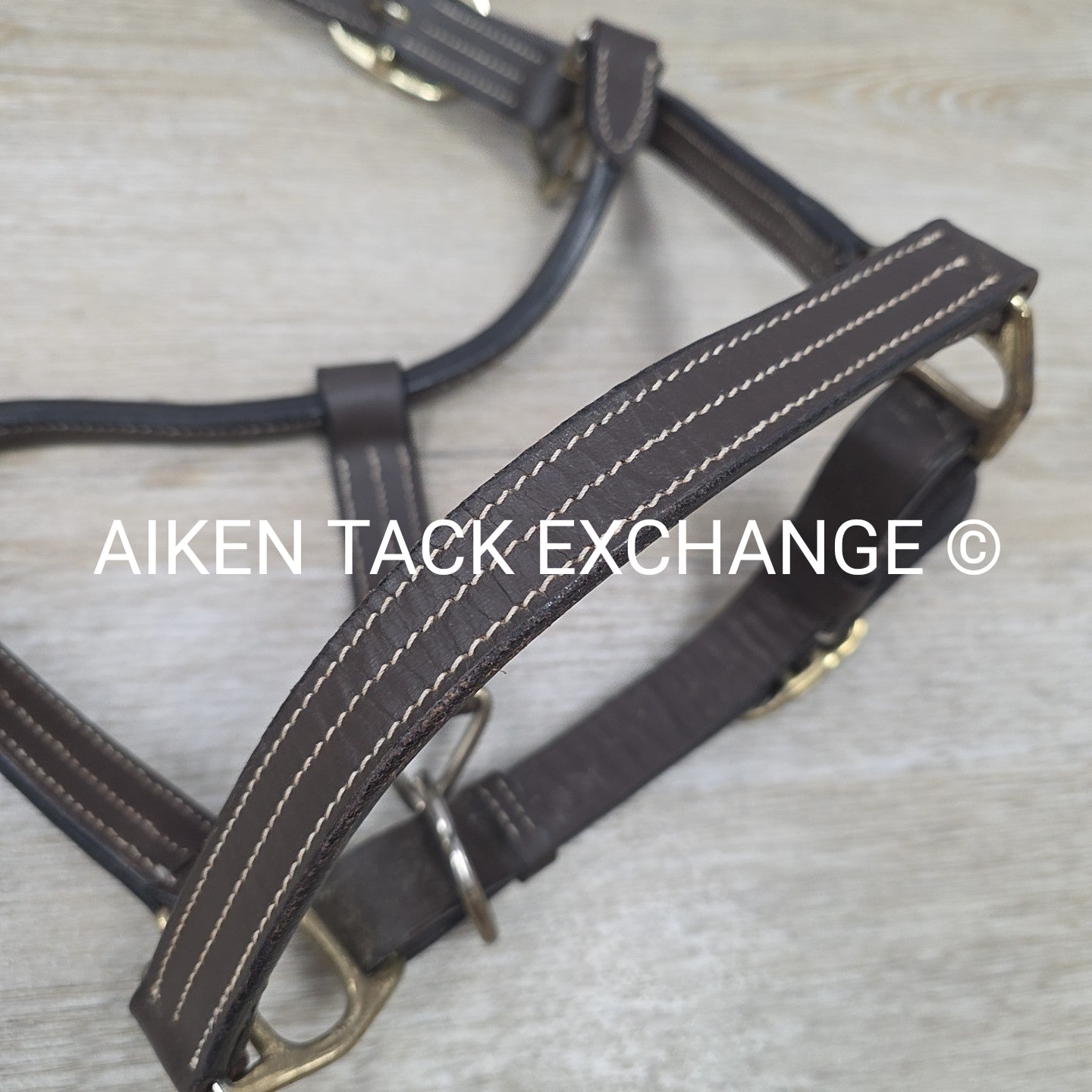 Leather Halter, Brown, Size Cob