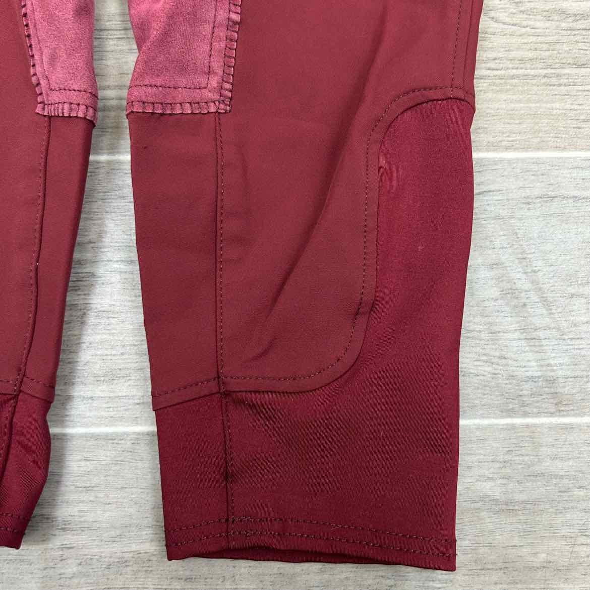 SmartPak Hadley High-Rise Full Seat Breeches in Merlot, Size 36 R