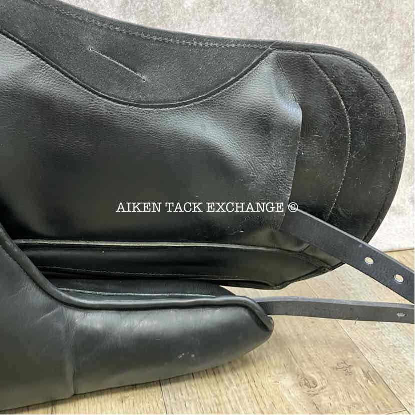 2017 Custom Saddlery Advantage Monoflap Dressage Saddle, 17.5" Seat, Adjustable Tree, Wool Flocked Panels