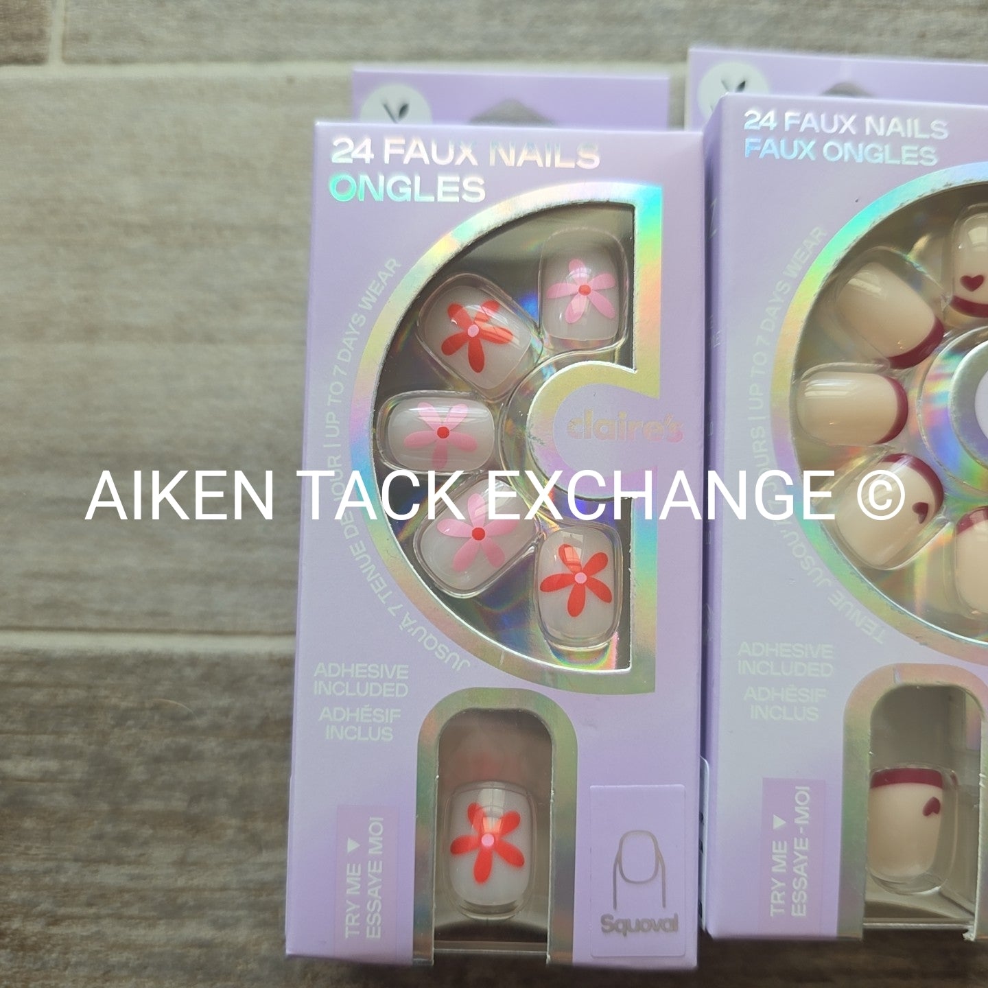 Claire's Press-On Nails (2 Sets) - 24 Count Each (48 Total)