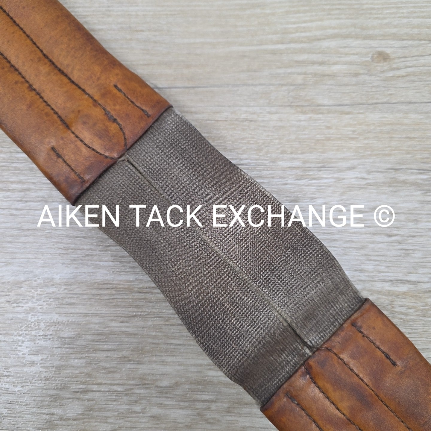 Mortack Girth with Double Elastic, Brown, 46"