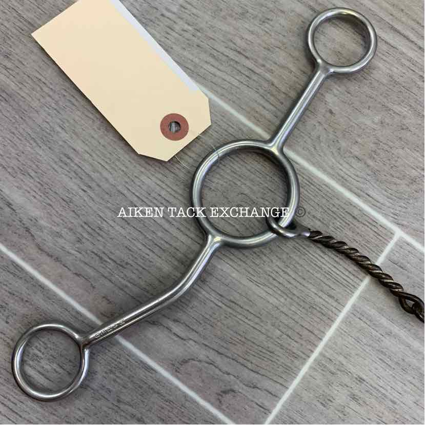 Maheu Single Joint Twisted Sweet Iron Gag Bit 5"
