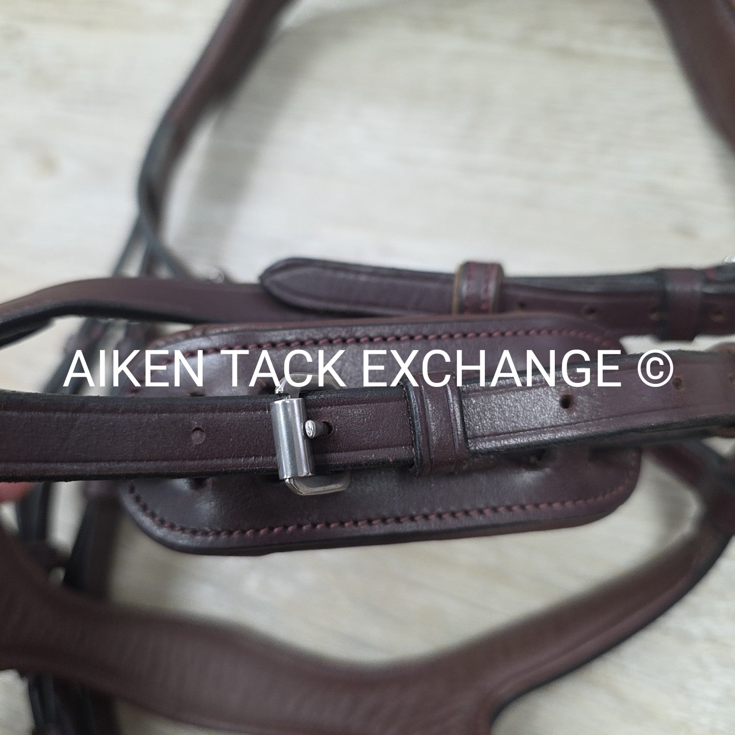 Artemis Equestrian Victory Bridle, Missing Browband, No Reins, Brown, Oversize