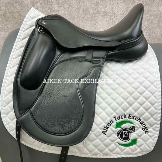 2024 Envy by Custom Saddlery Motion Monoflap Dressage Saddle, 17.5" Seat, Adjustable Tree, Wool Flocked Panels