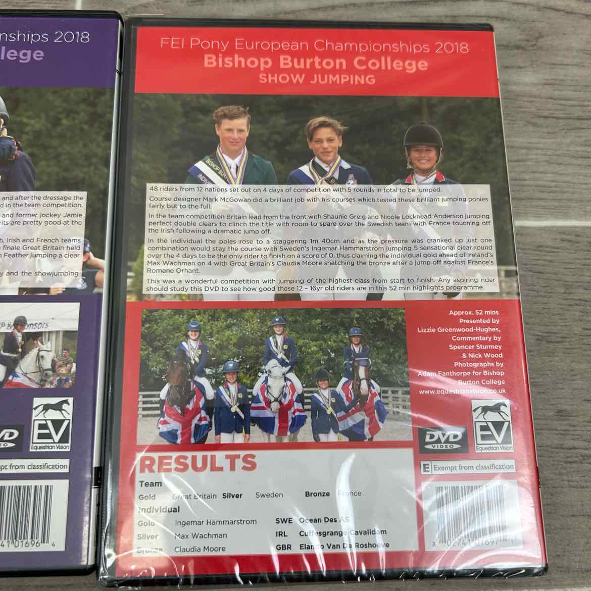 FEI Pony European Championships 2018 DVD Set: Dressage, Show Jumping, & Eventing