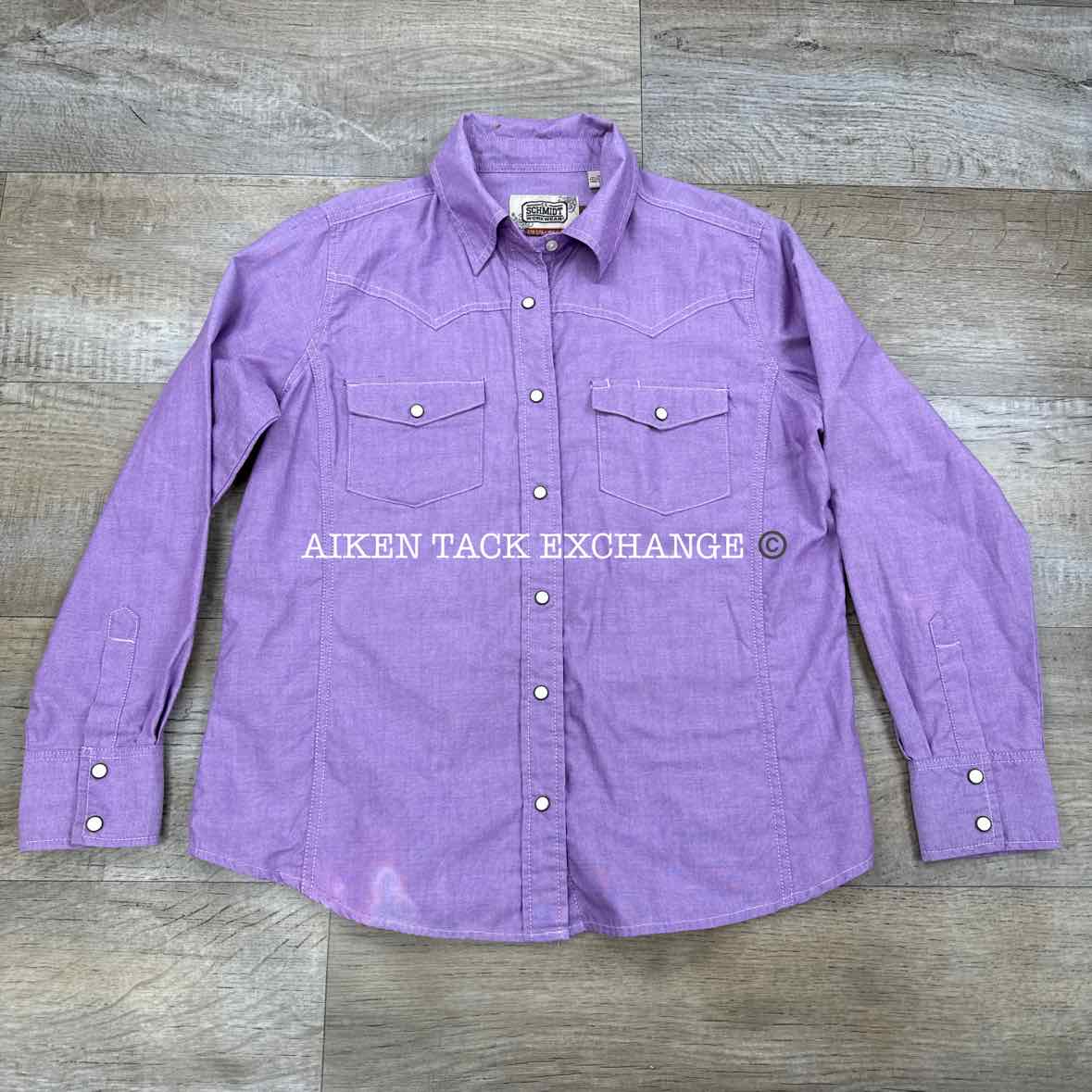 Schmidt Workwear Long Sleeve Shirt w/ Pearl Snaps, Women's Medium