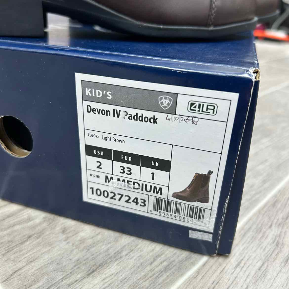Ariat Devon IV Zip Paddock Boot, Size 2