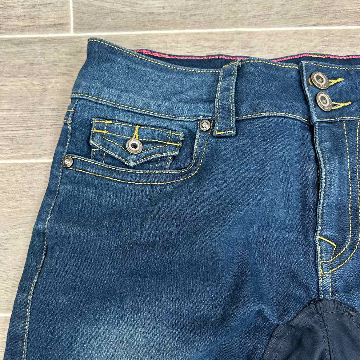 2KGrey Denim Full Seat Breeches, Size 30
