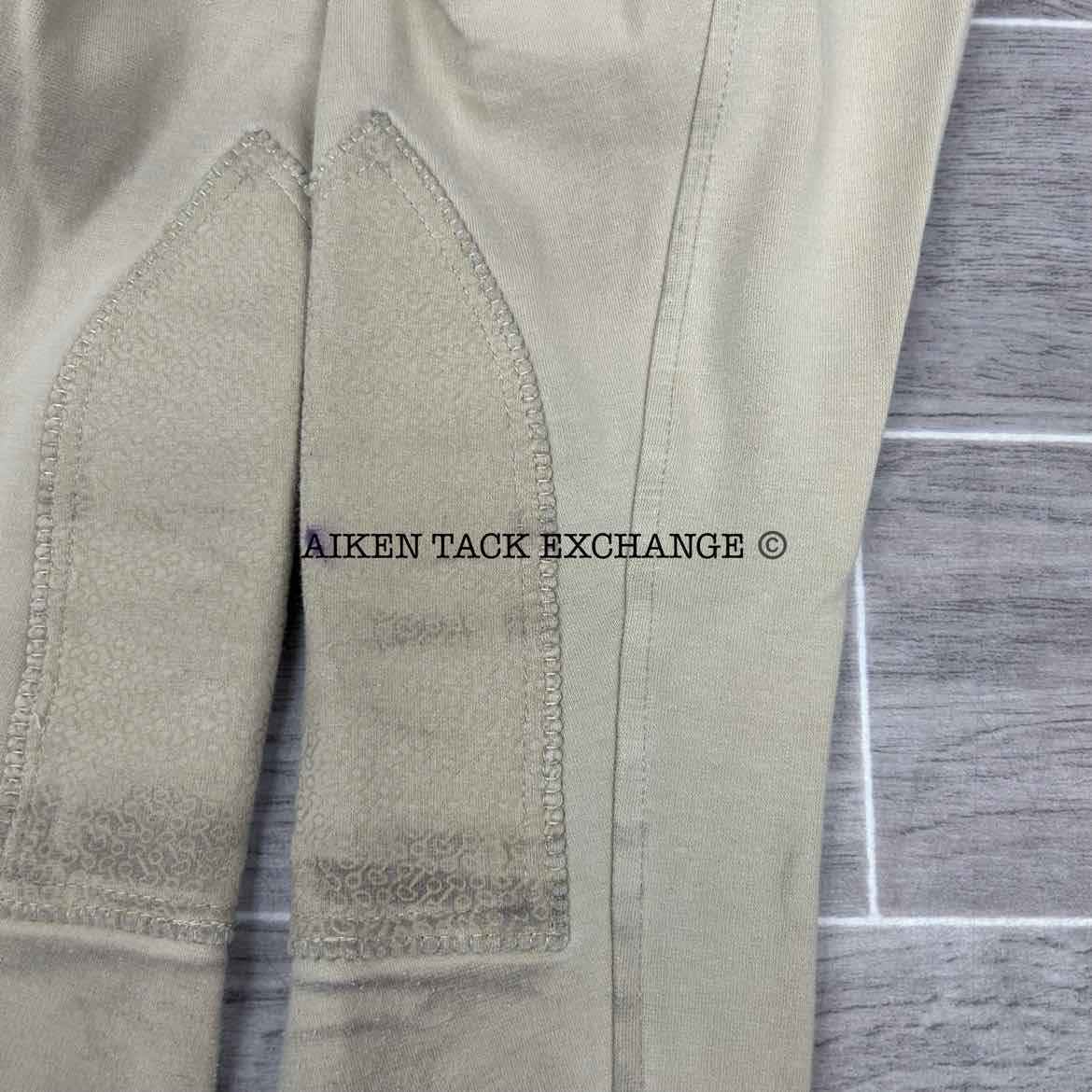 Dover Saddlery Riding Sport Silicone Grip Knee Patch Breeches, Size 14