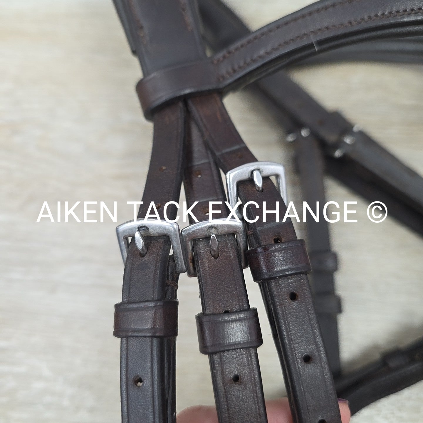 Collegiate ComFiTec Training Bridle, No Reins, Brown, Size Full