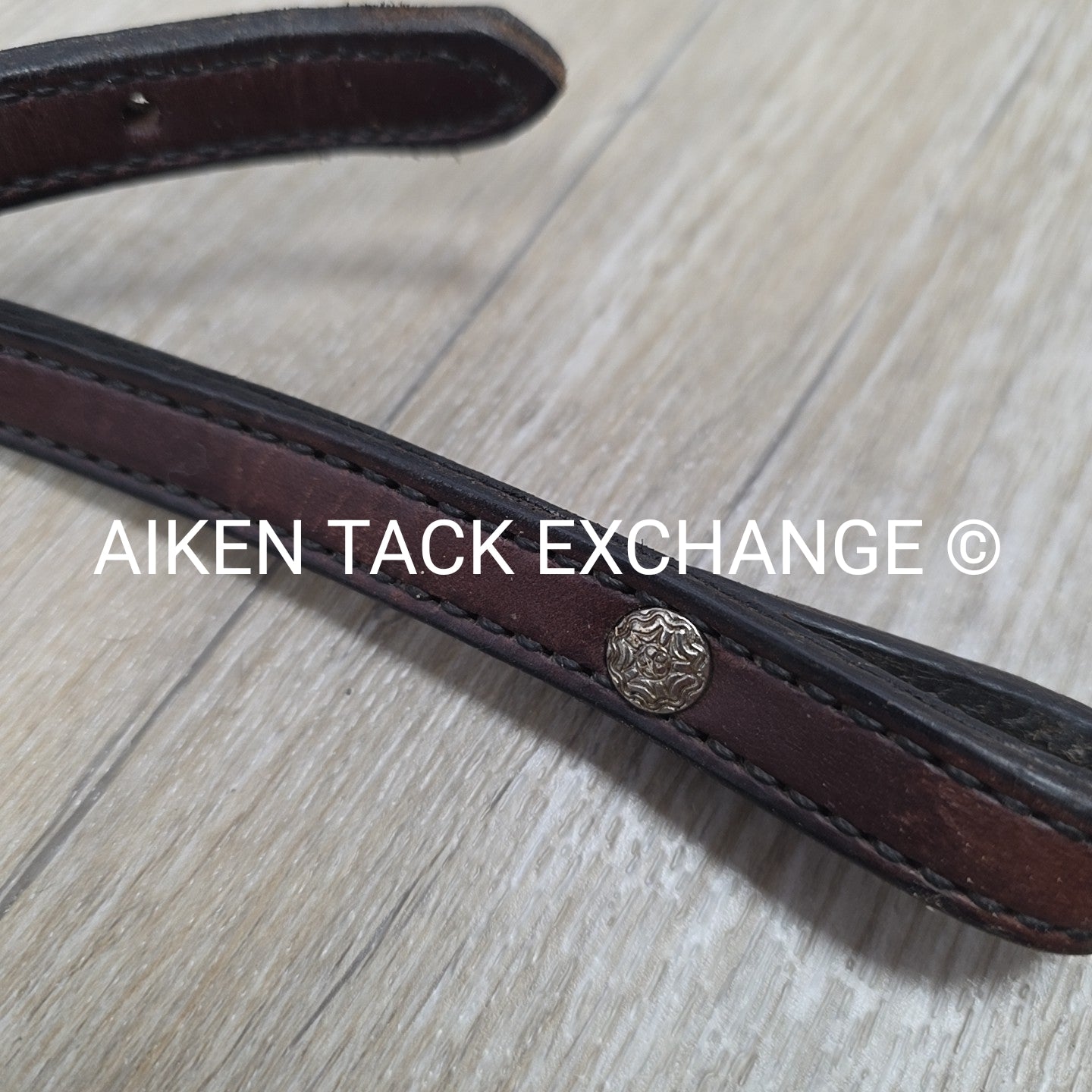 Tory Leather One Ear Headstall, No Reins, Brown, Size Full
