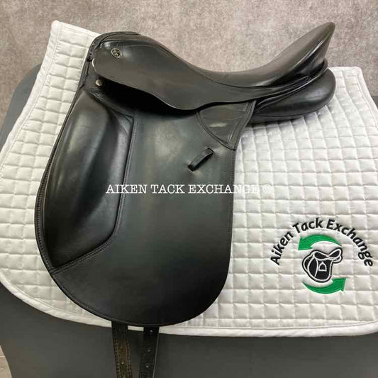 **SOLD** 2002 Kieffer Lech DL Dressage Saddle, 17" Seat, Medium Tree, Wool Flocked Panels