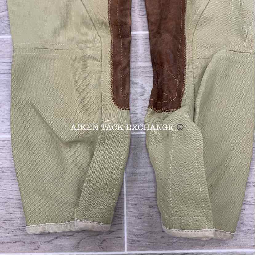 Tailored Sportsman Side Zip Knee Patch Breeches, Size 16