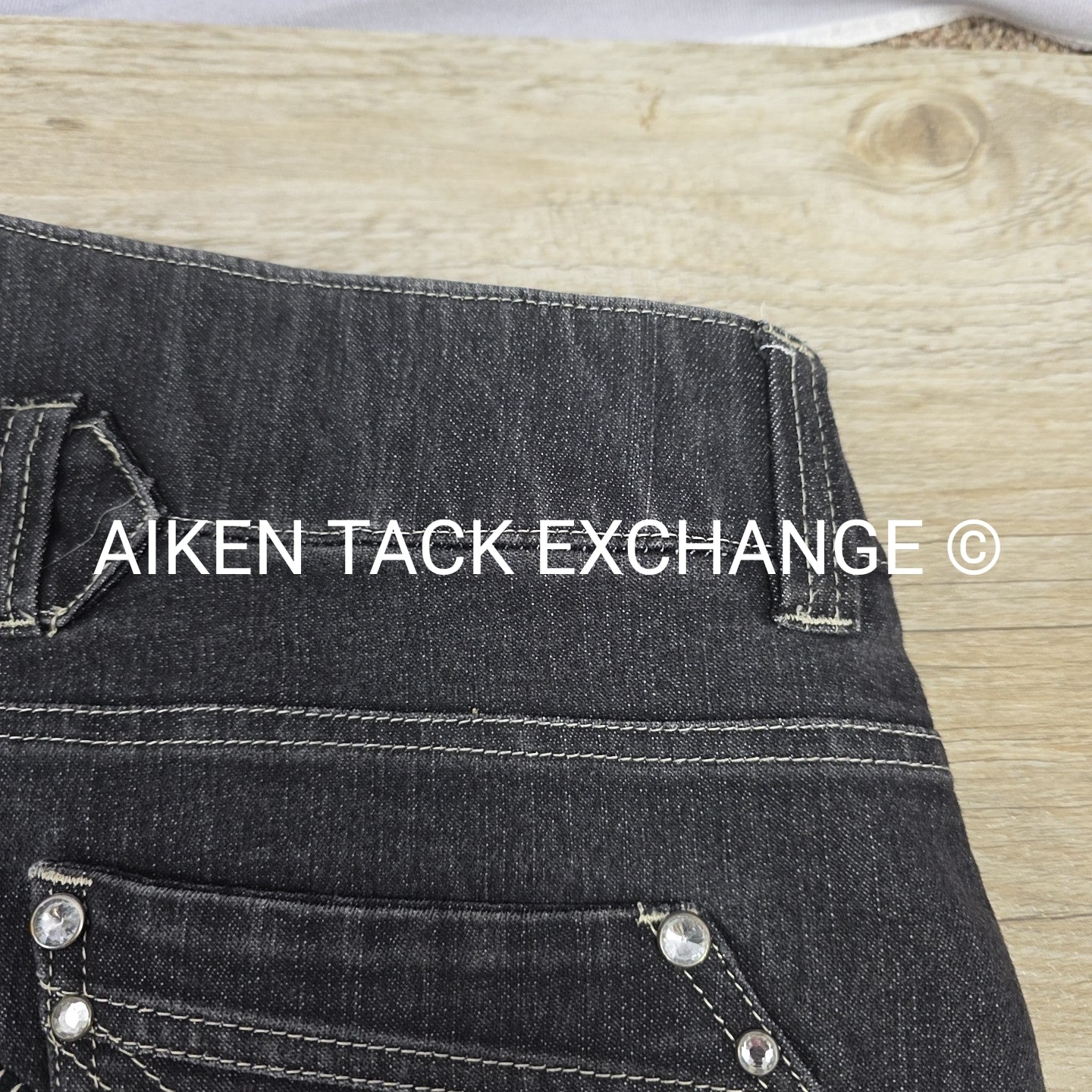 HKM Full Seat Denim Breeches, Size 38