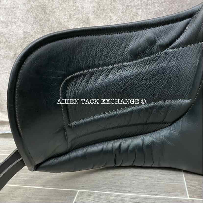 2021 Black Country Vinici Monoflap Dressage Saddle, 17" Seat, Wide Tree, Wool Flocked Panels