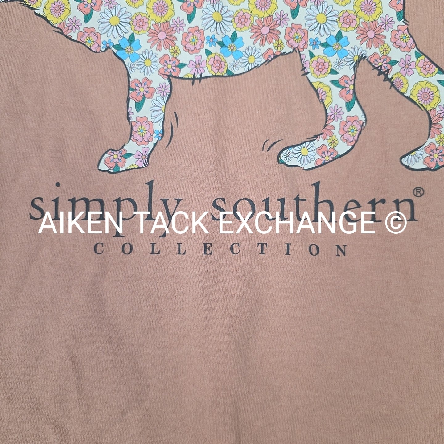 Simply Southern Dogs Smile With Their Tails Long Sleeve Shirt, Women's Size XL