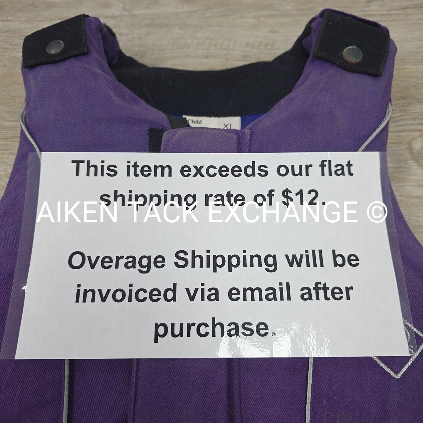 Charles Owen JL9 Cross Country Safety Vest, Size Youth X-Large