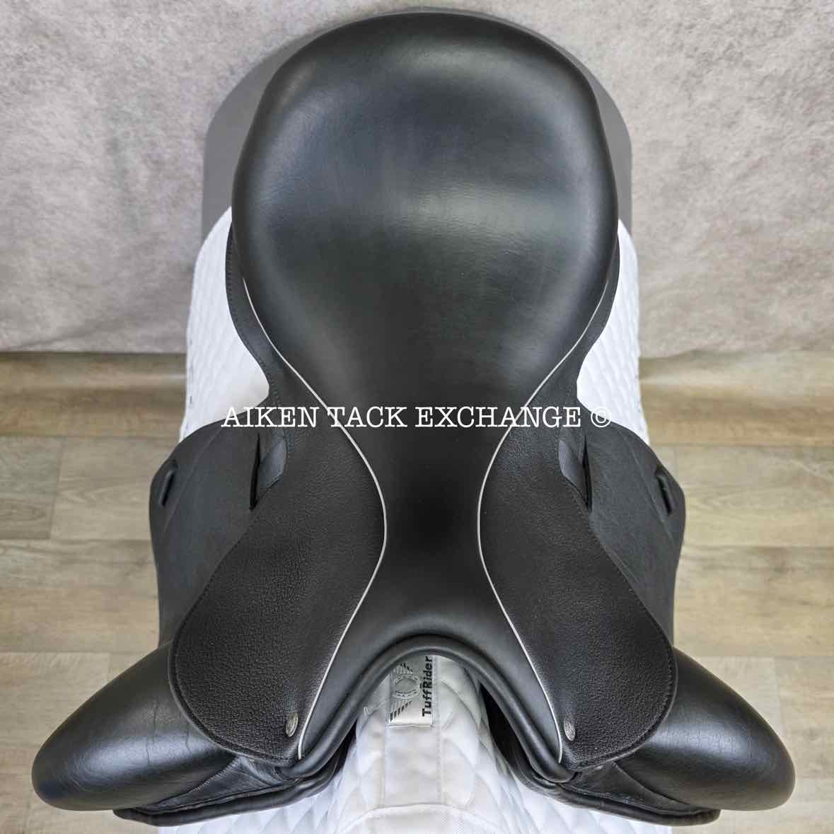 2015 Custom Saddlery Icon Flight Monoflap Dressage Saddle, 17.5" Seat, Adjustable Tree, Wool Flocked Hybrid Panels