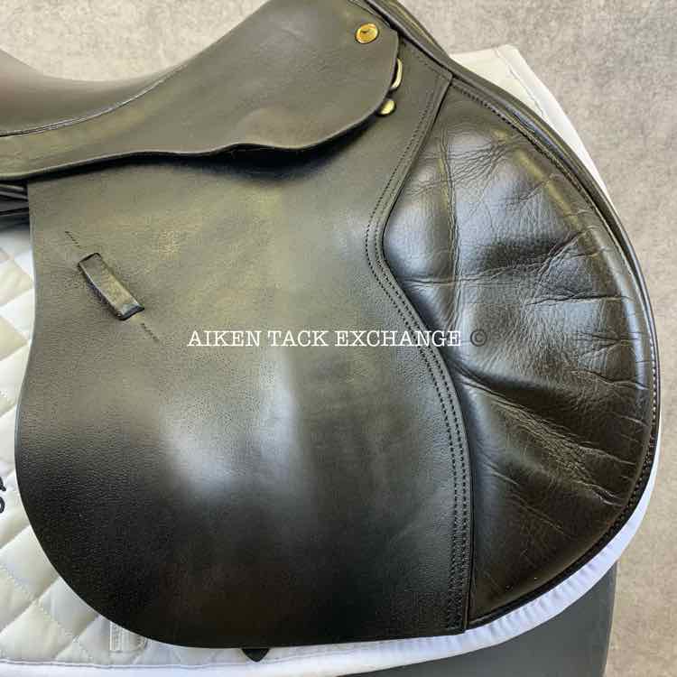 2014 Black Country Ricochet GPX Jump Saddle, 17.5" Seat, Medium Wide Tree, Wool Flocked Panels