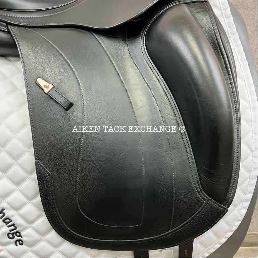 2017 Equipe Olympia Monoflap Dressage Saddle, 17" Seat, Wide Tree, Foam Panels