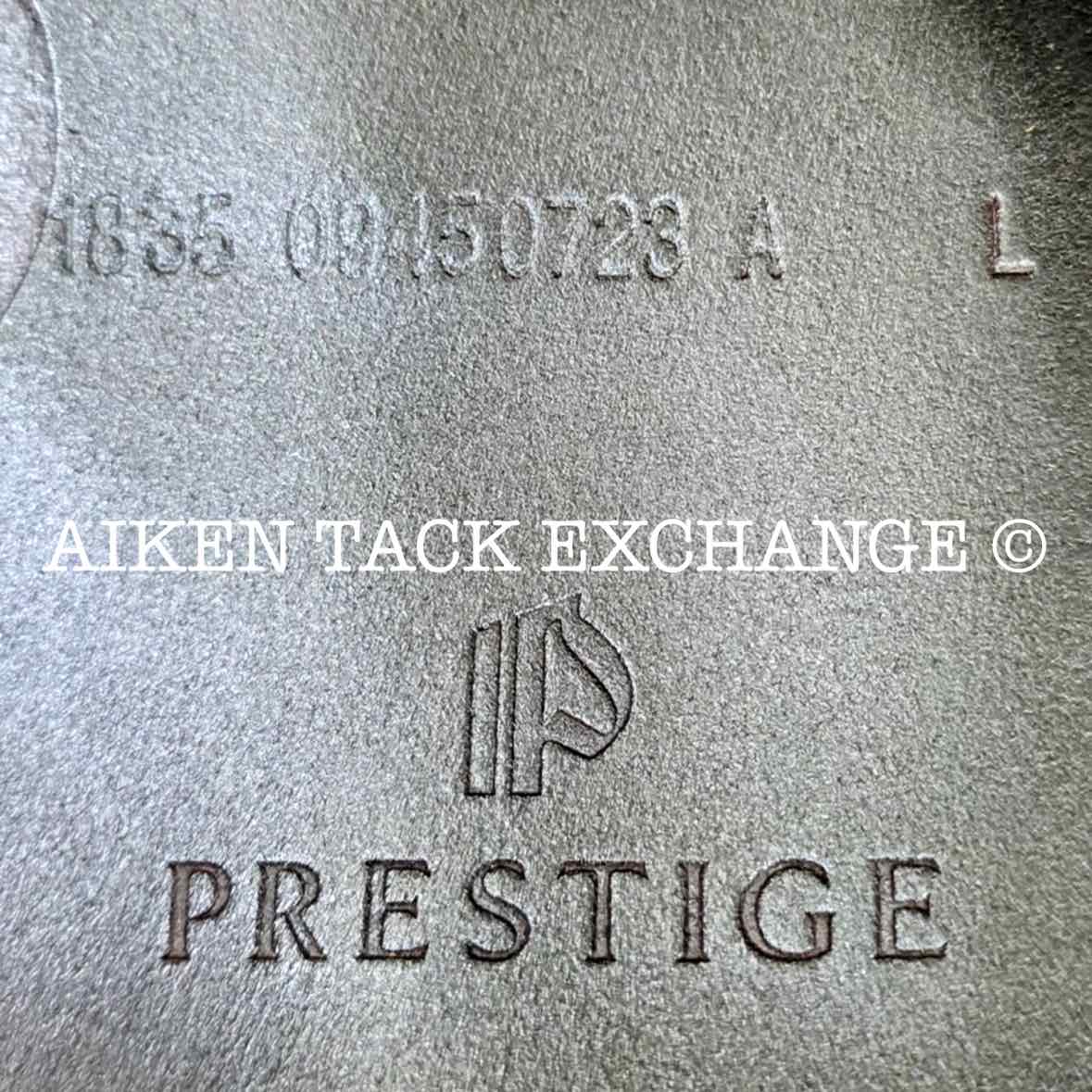 **SOLD** 2023 Prestige X-Advanced K Monoflap Jump Saddle, 18" Seat, 35 Tree - MW/W, Wool Flocked Panels