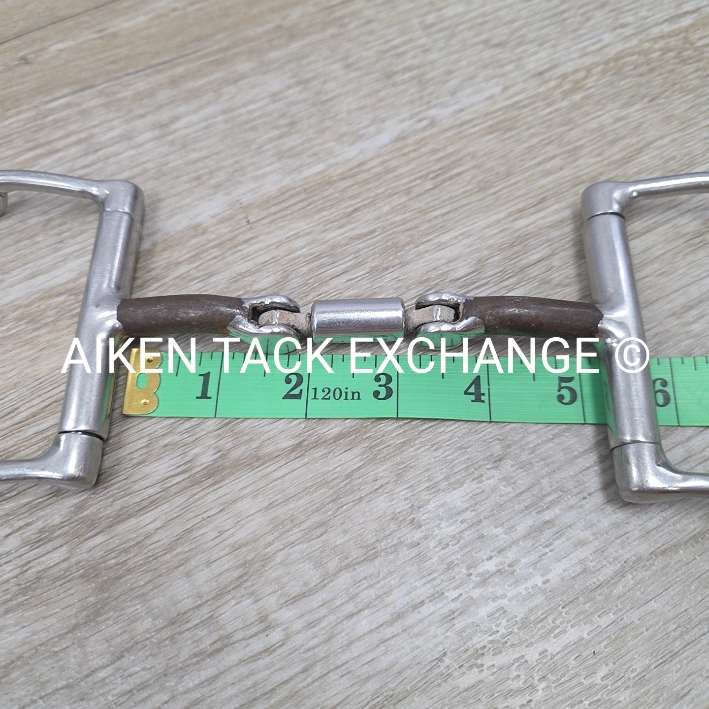 Myler Double Hinged Comfort Snaffle D Ring Bit with Hooks 5.25"