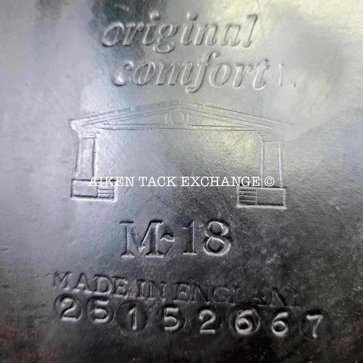 Albion Original Comfort Dressage Saddle, 18" Seat, M/MW Tree, Wool Flocked Panels