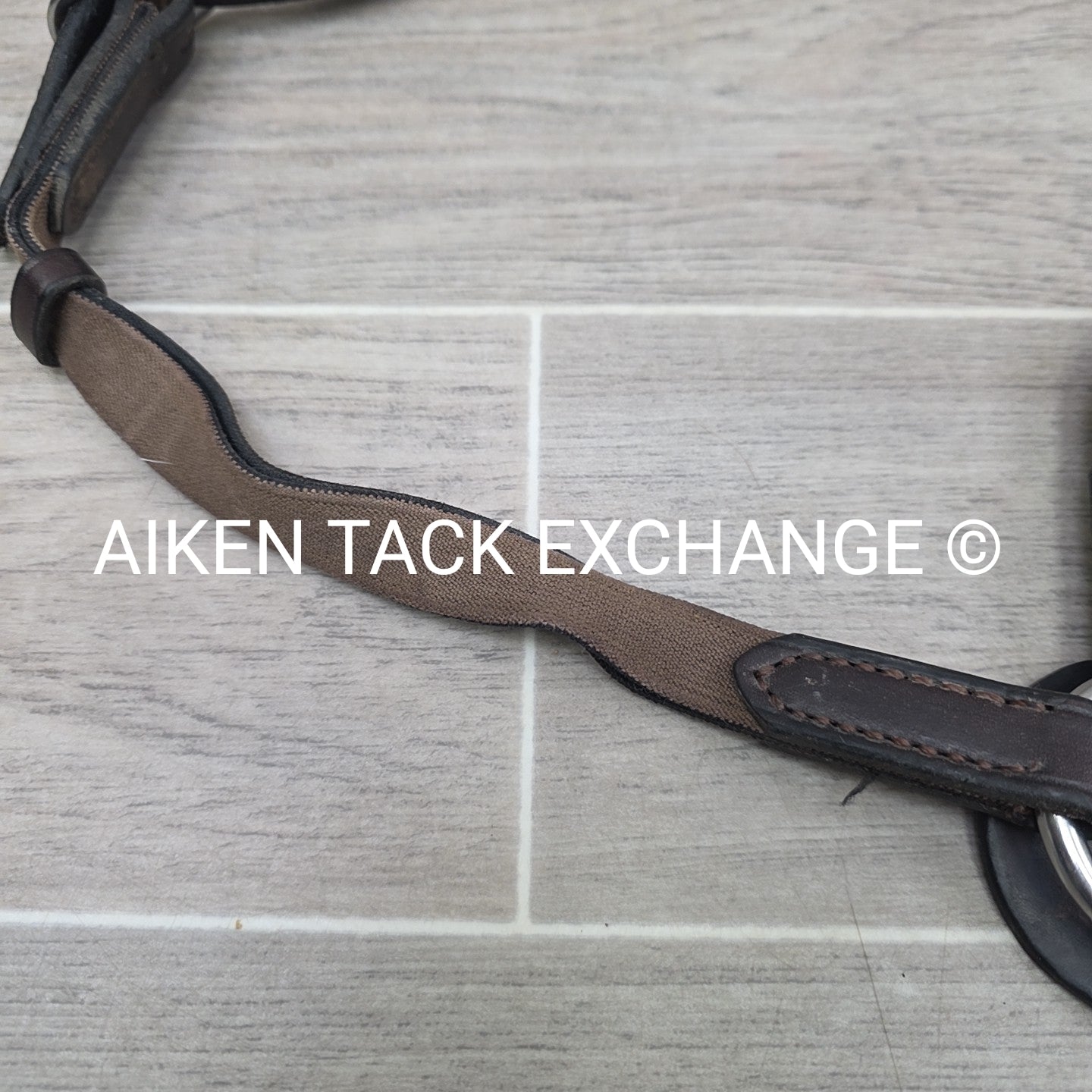 Nunn Finer Breastplate with Elastic, Brown, Size Cob