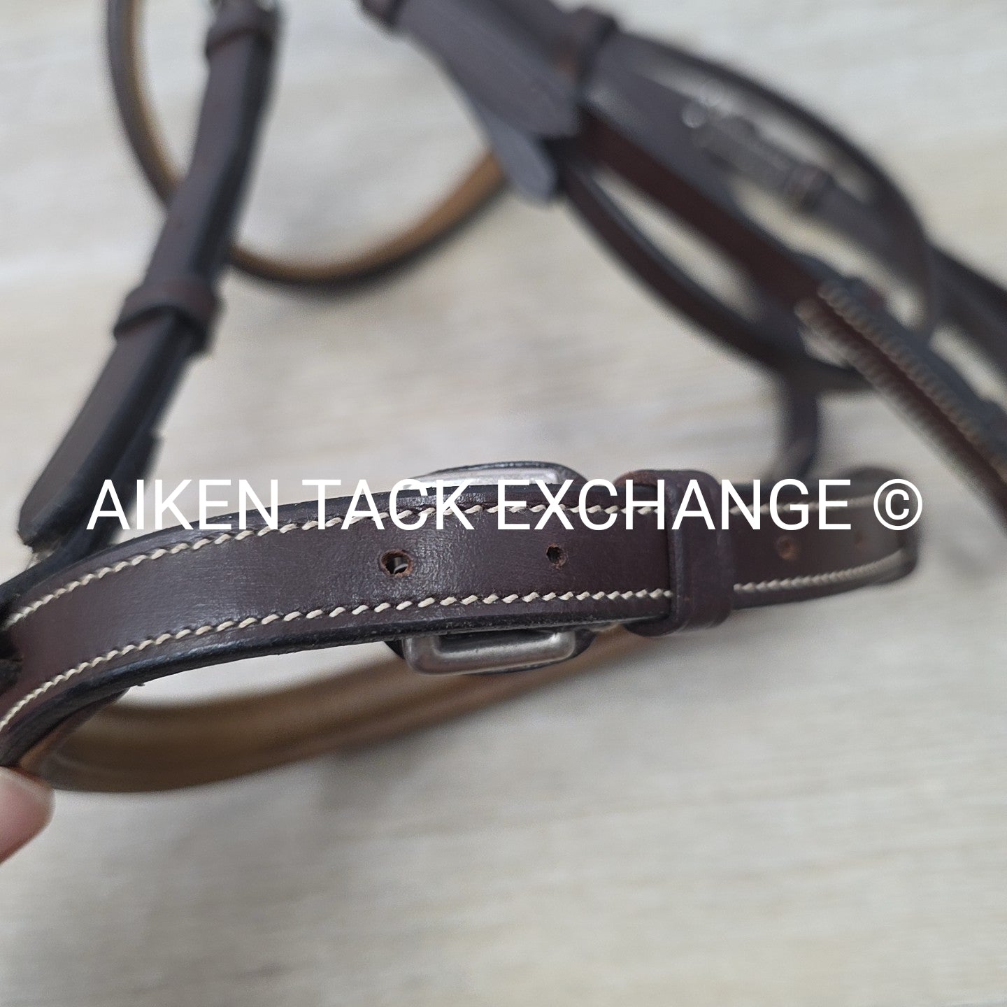 Plain Raised Bridle, No Reins, Brown, Size Pony