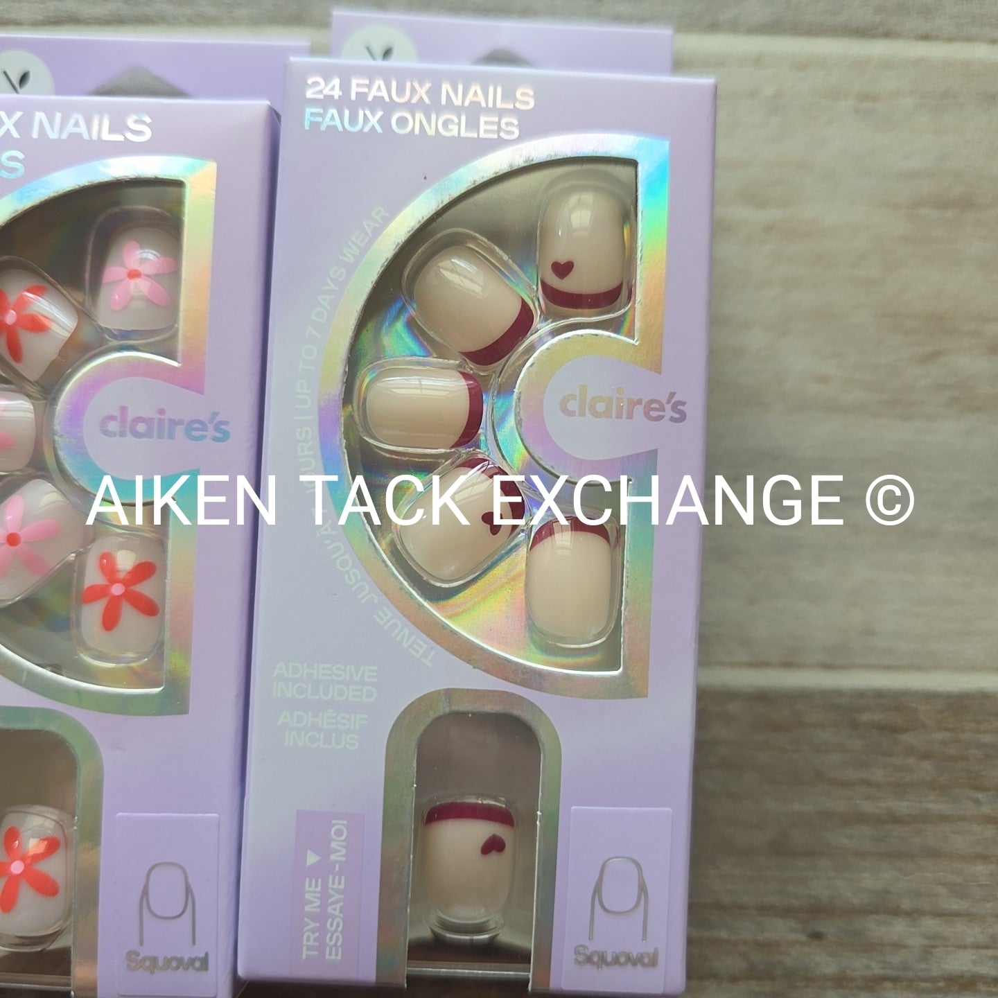 Claire's Press-On Nails (2 Sets) - 24 Count Each (48 Total)