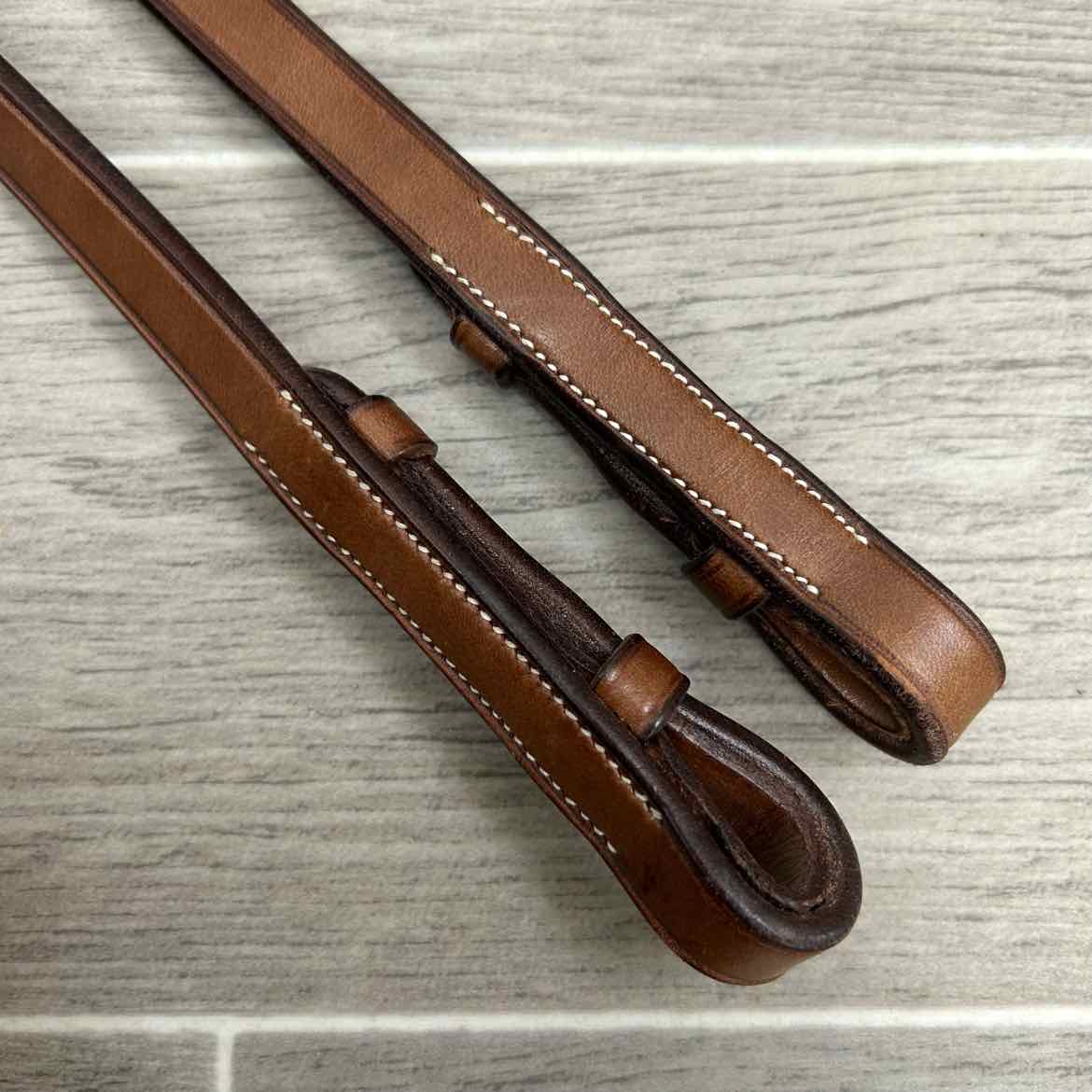Harmohn Kraft Flat Laced Reins, Brown, 5/8" x 54", Brand New