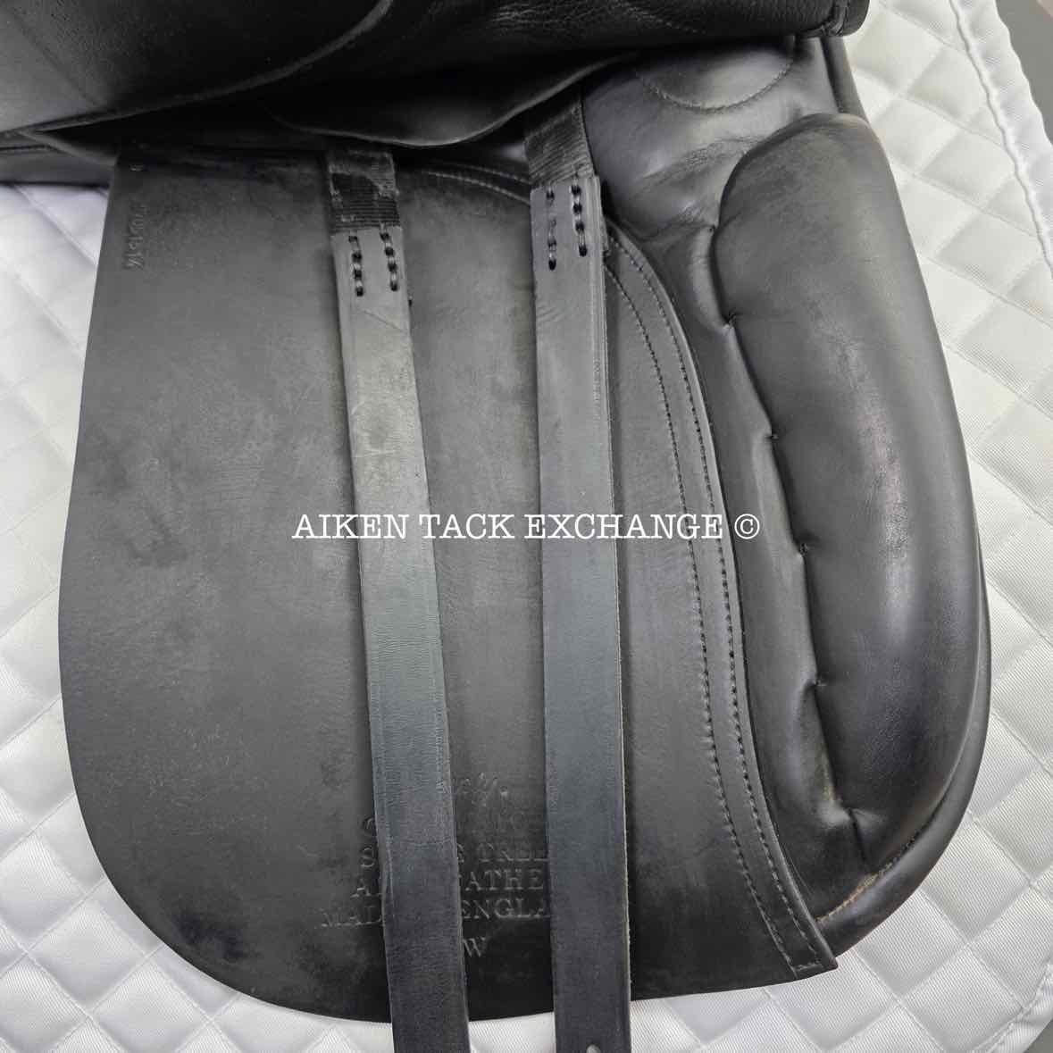 1997 County Competitor Dressage Saddle, 17" Seat, Wide Tree, Wool Flocked Panels