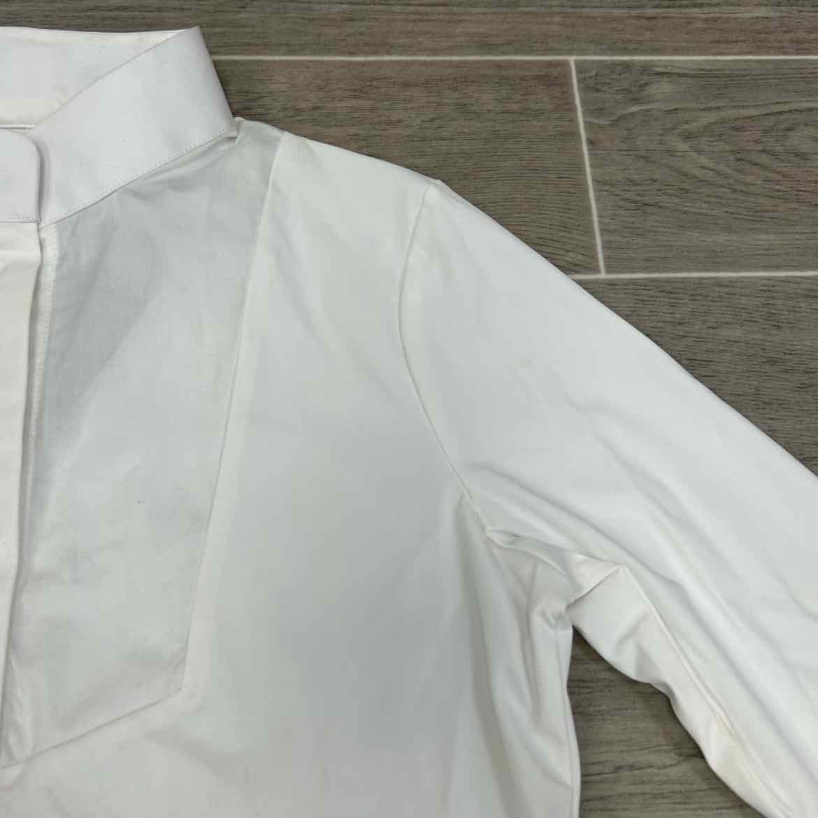 Ovation Elegance Long Sleeve Show Shirt, White, Size Medium