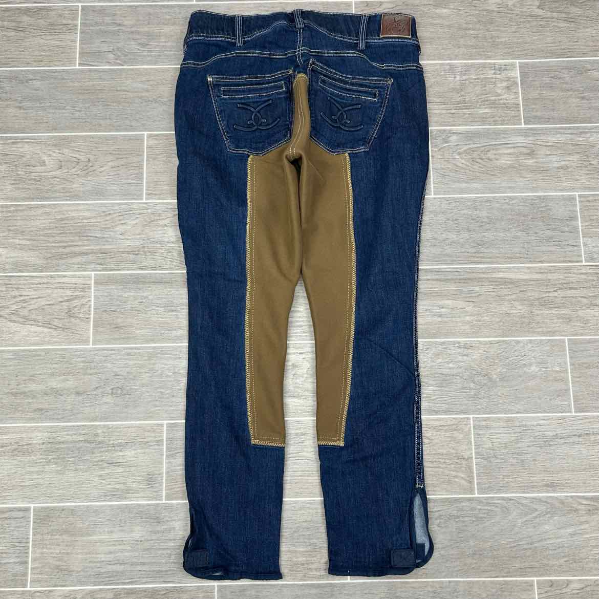 Goode Rider Denim Full Seat Breeches, Size 34