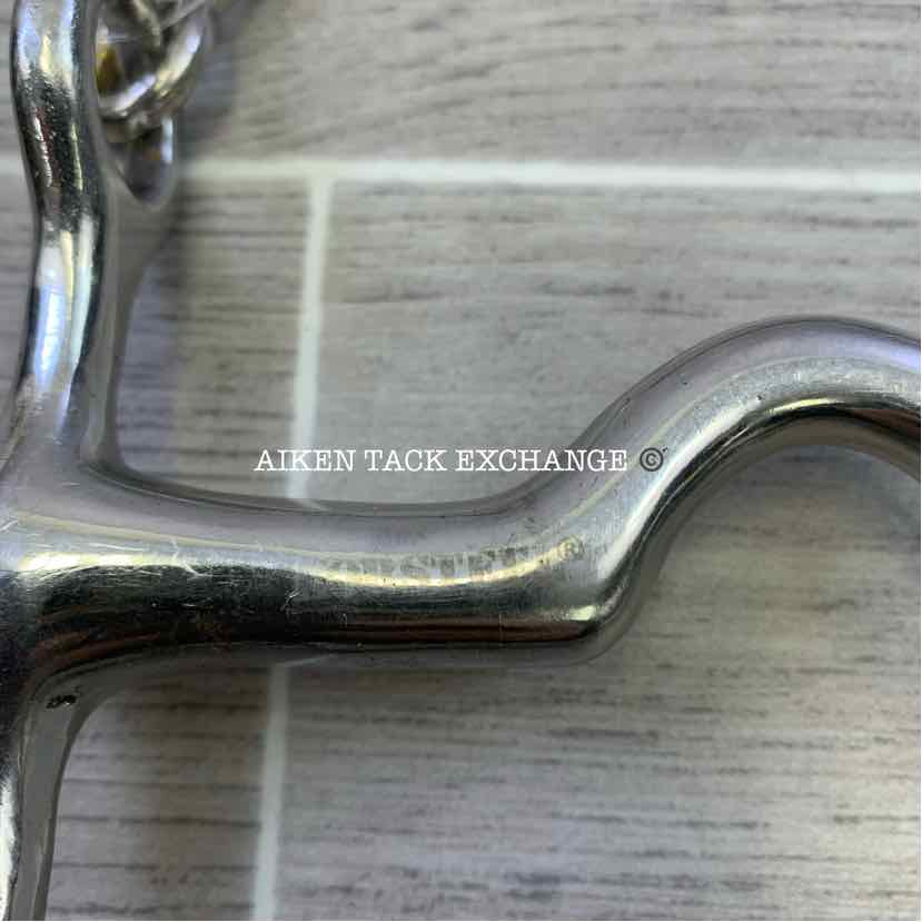 Korsteel Mullen Mouth Ported Fixed Cheek Weymouth Bit 4.75"