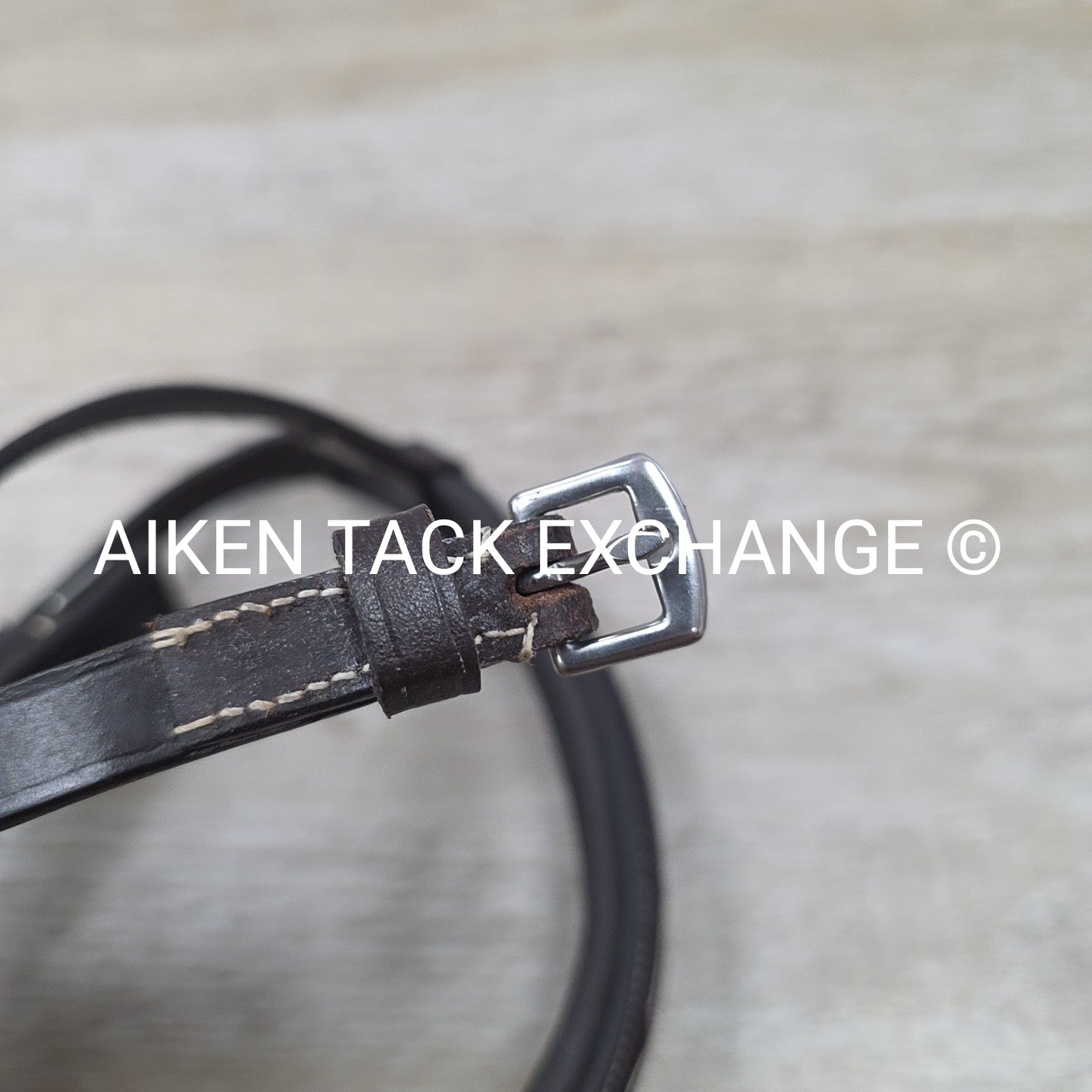 Shires Avignon Fancy Stitch Noseband for Monocrown Bridle, Brown, Size Cob