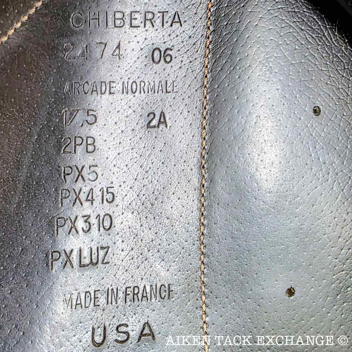 **SOLD** 2006 Devoucoux Chiberta Monoflap Jump Saddle, 17.5" Seat, 2A Flap, Medium Wide Tree, Foam Panels, Full Buffalo Leather