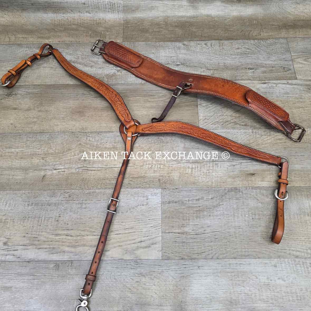 Billy Cook Saddlery 4693 Western Saddle, 16" Seat, Regular Tree - Semi QH Bars