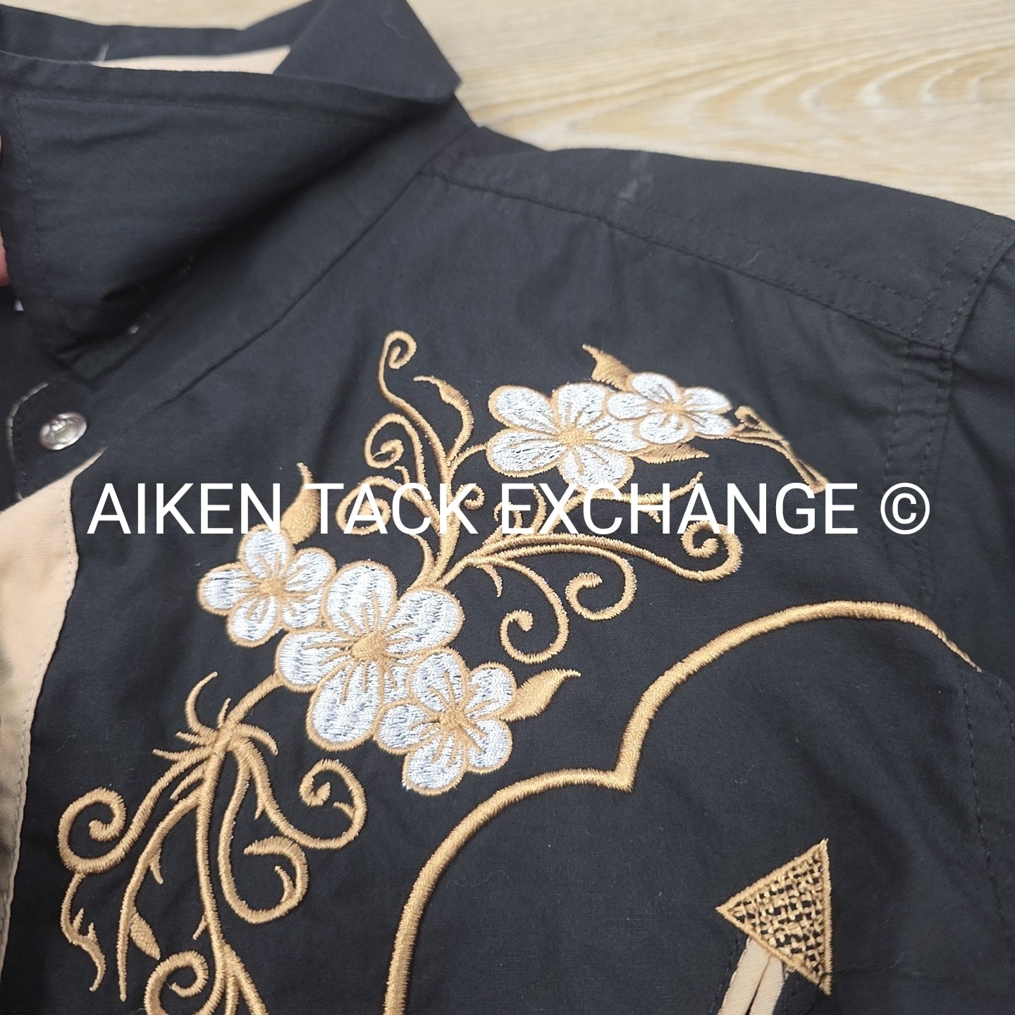 Ace Of Diamond Long Sleeve Western Show Shirt, Women's Large