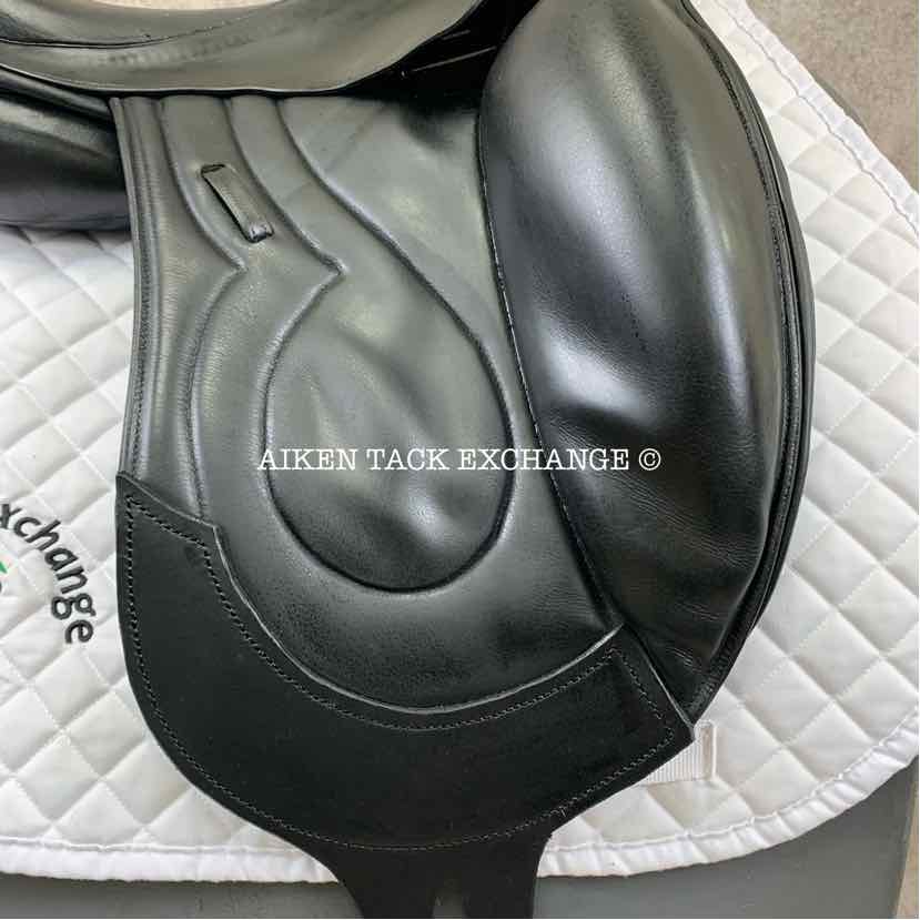 Stackhouse Monoflap Dressage Saddle, 17.5" Seat, Medium Narrow Tree, Wool Flocked Panels