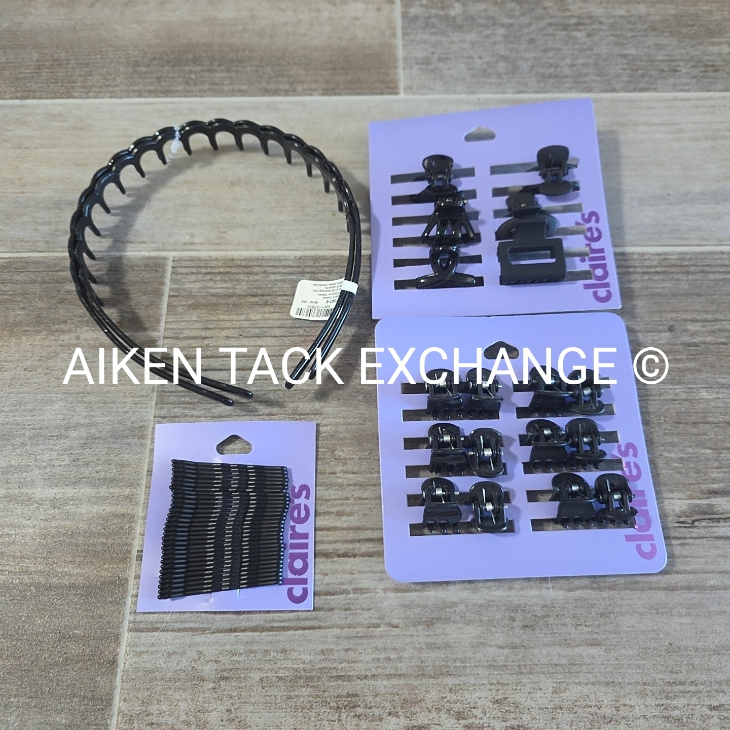 Claire's Hair Bundle - 2 Headbands, 6 Claw Clips, Bobby Pin Set