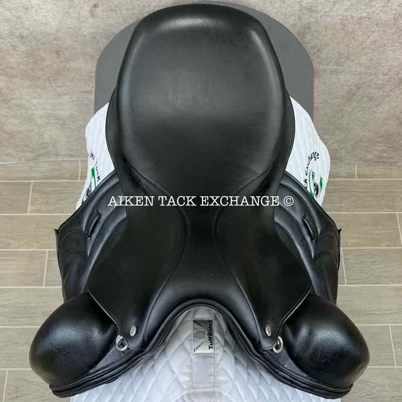Stackhouse Monoflap Dressage Saddle, 17.5" Seat, Medium Narrow Tree, Wool Flocked Panels