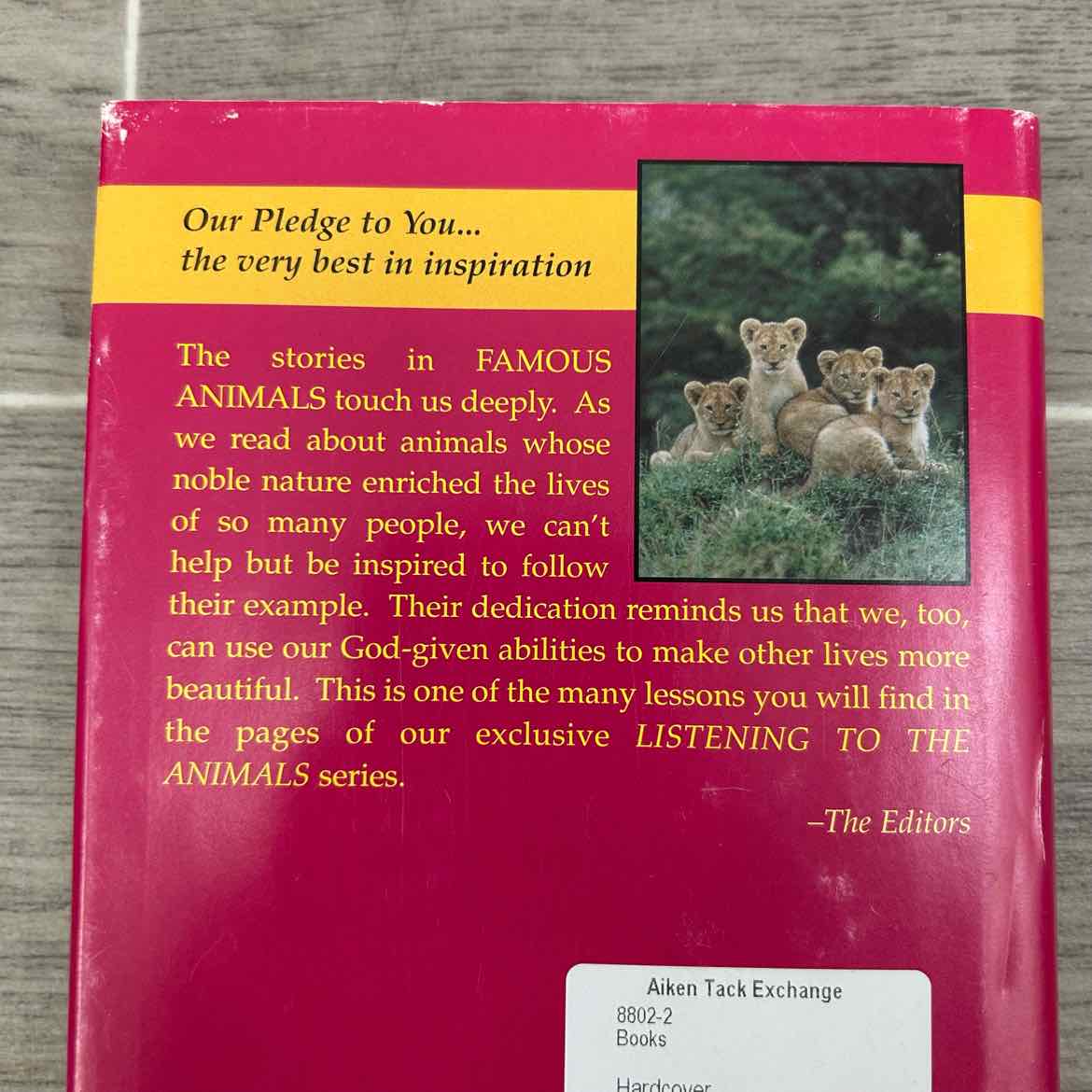 Listening to the Animals: Famous Animals by Guideposts