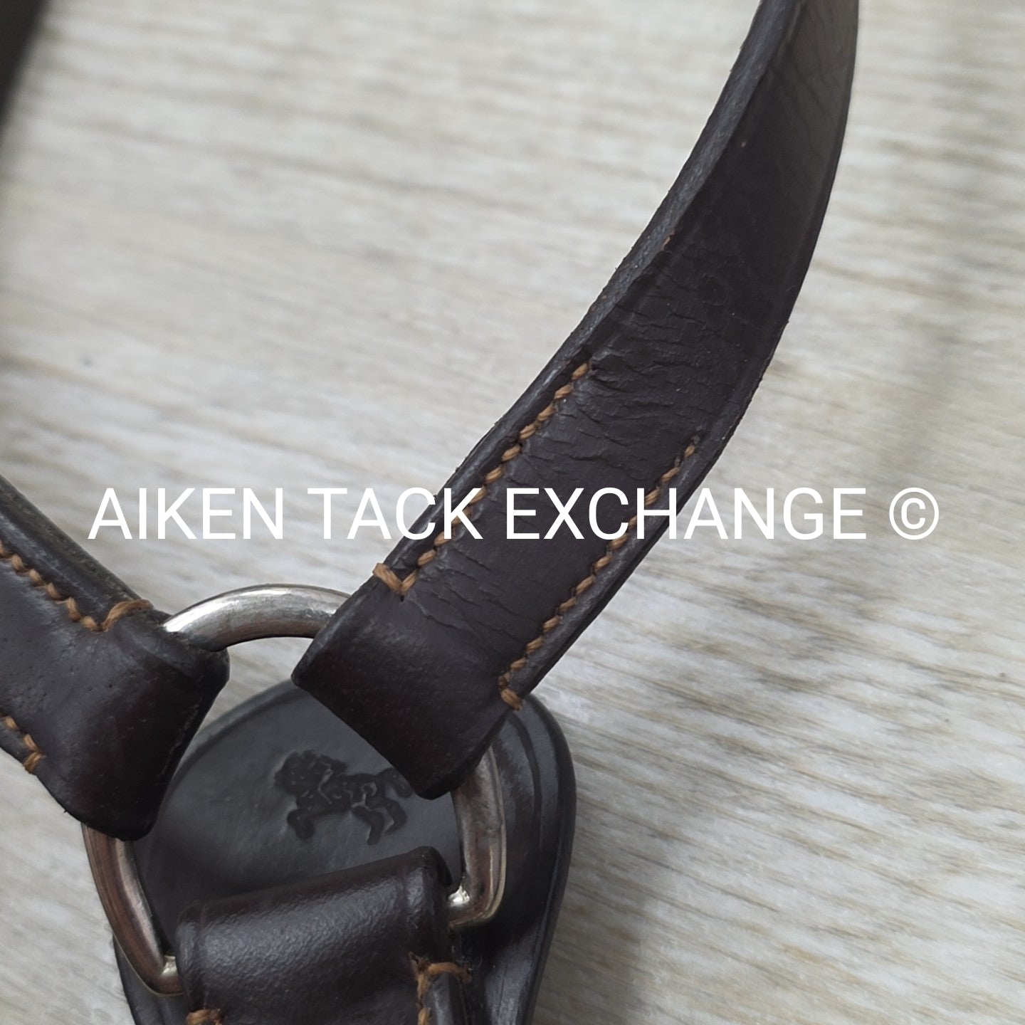 Bobby's English Silver Spur German Martingale Set, Brown, Warmblood (Oversize)