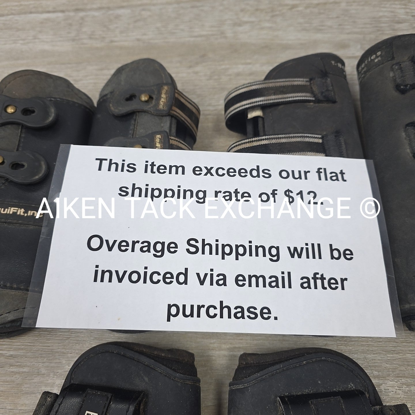 BARGAIN BUNDLE: EquiFit Open Front Boots, 2 Pair, & Hind Fetlock Boots, 1 Pair,