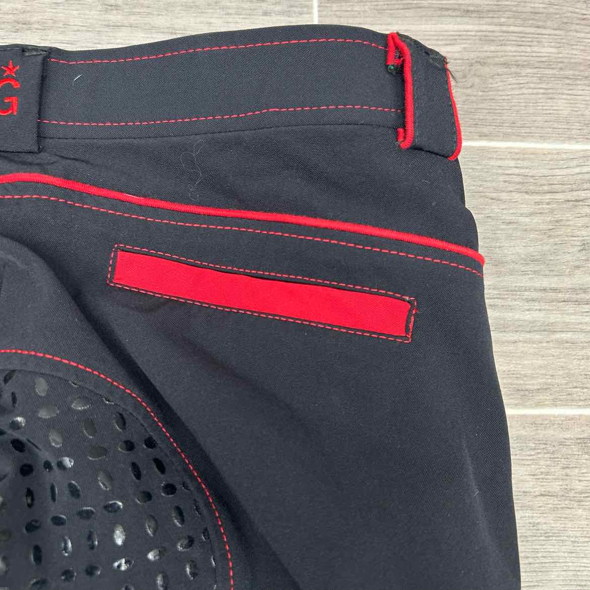 KL Select USG "IDA Smart" Silicone Grip Full Seat Breeches, Size 30